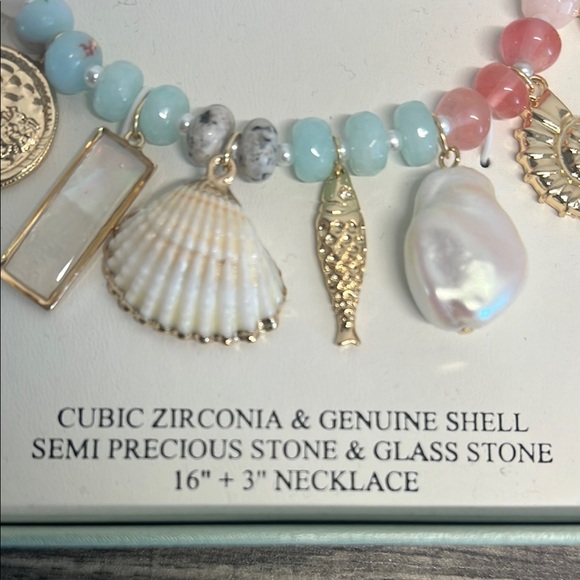 Arteries | Ocean Motif Semi-Precious Stone Necklace ✨ - Picture 6 of 10